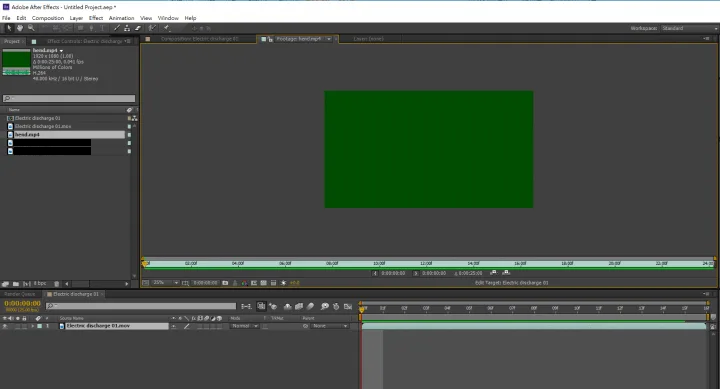 After Effects 匯入 MP4 後畫面顯示綠屏
