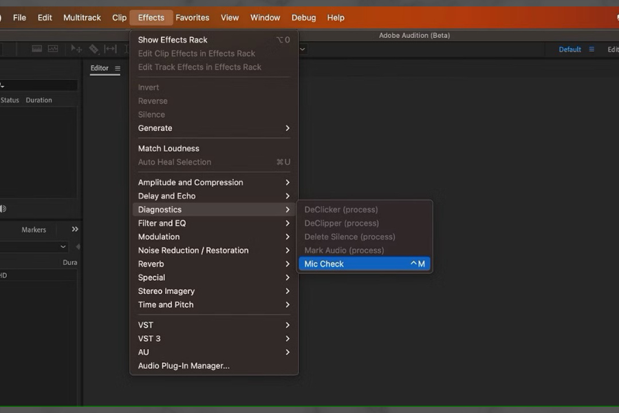 Adobe Audition Beta新增麥克風檢測功能，助力提升錄音品質