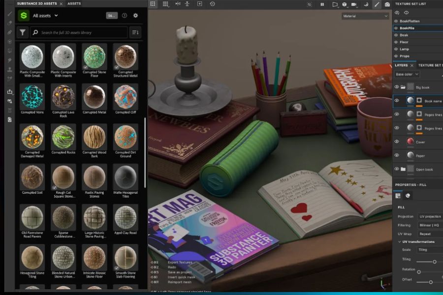 Substance 3D 方案更新，帶來更強大的創作體驗