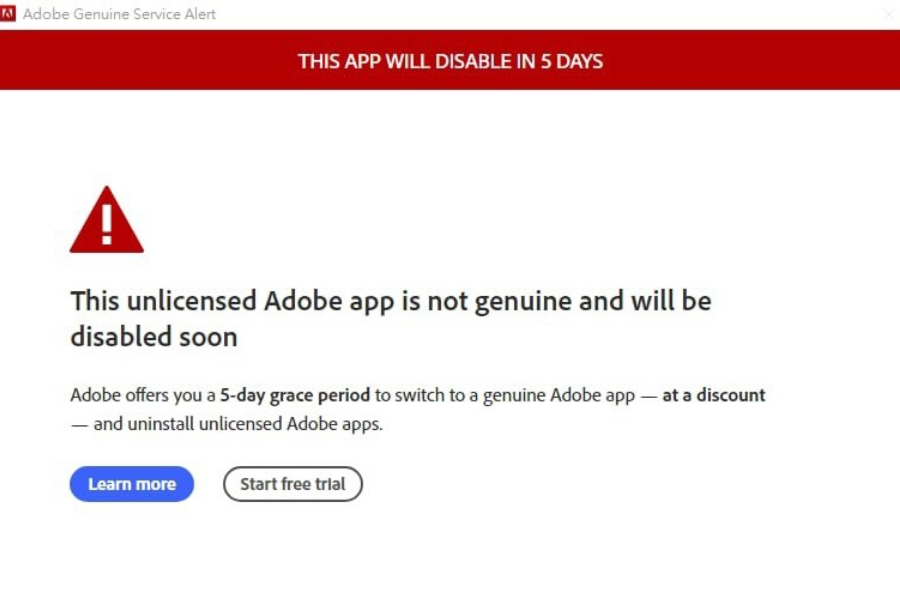 Adobe 強化正版驗證，提醒用戶確保軟體合規使用