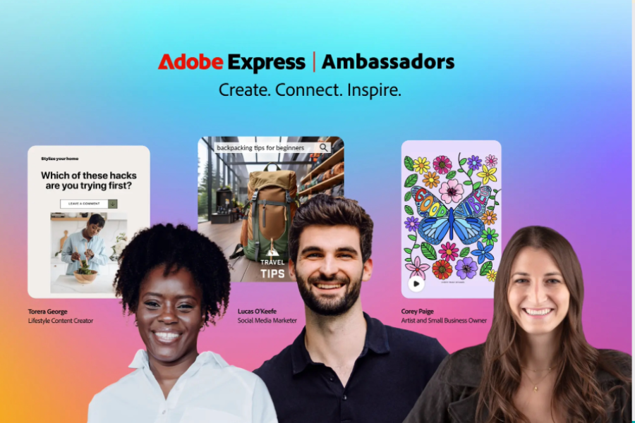 Adobe Express 大使計畫登場，全球創意人士共享專業與靈感