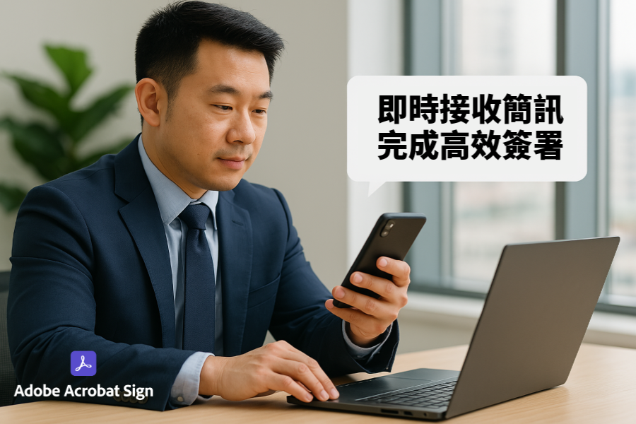Adobe Acrobat Sign 推出企業版 簡訊通知功能,強化簽署效率