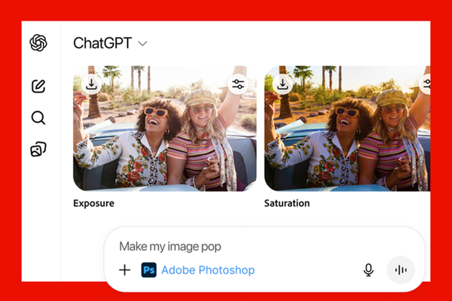 Adobe 將 Photoshop、Express、Acrobat 原生整合進 ChatGPT 「一句話修圖、排版、轉檔」全面啟動