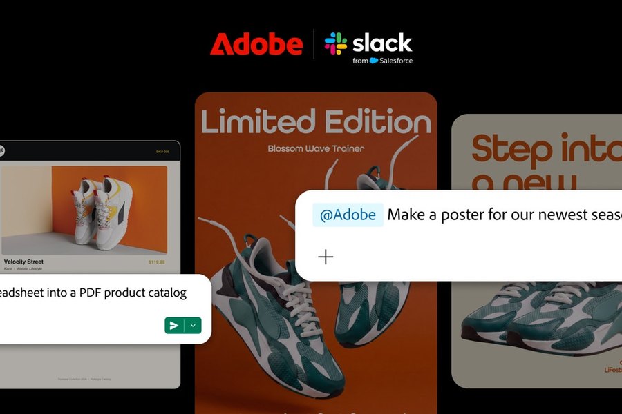 Adobe for Slack 上線：在 Slack 裡把對話直接變成圖片、影片與文件